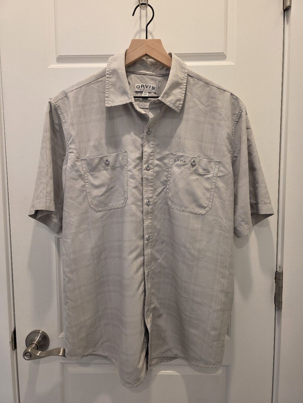 Orvis - Short Sleeve Woven Tech - Large - Tan - Quick Dry